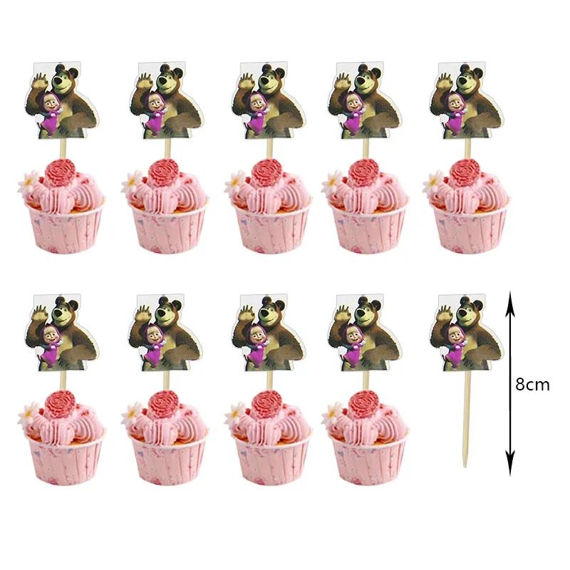 Masshaed Verjaardagsfeest Decoratie Tafelgerei Set Beren Borden Bekers Banner Ballonnen Kinderen Babyborrel Cadeaus Meisjes Fotohokje Prop