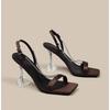 Fashion Sandals for Woman Rhinestones Summer Sexy Open Toe Footwear Thin Heels Women's Shoes Diamond Party Weddings Stiletto Sandal