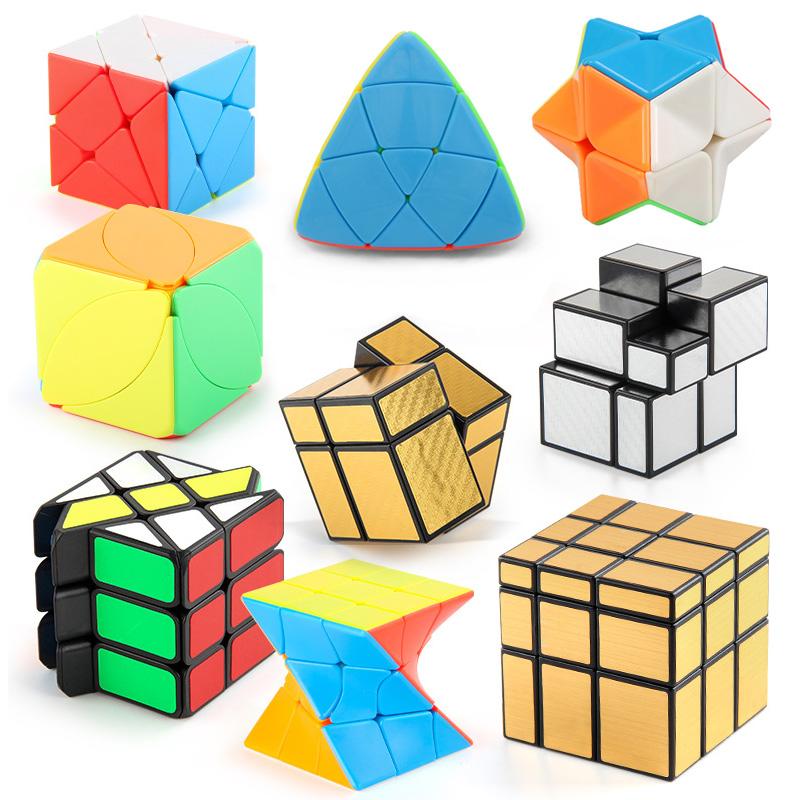 Novelty Gift 2x2 Speed Cubes Magic Cube 3x3 4x4 Speedcube Rubik's Cube Brain Games For Kids IQ Toys Intelligence Games