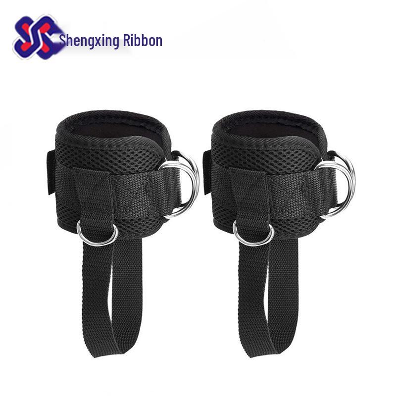 Verstellbarer D-Ring Knöchelriemen mit Widerstandsband für Fitnesstraining