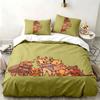 Delicious in Dungeon 3pc set Perfect for bedroom use Comfortable bedding set includes a duvet cover and two pillowcases Ideal birthday or Christmas gi