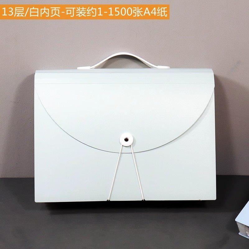 A4 Handheld Folder Organ Bag Large Capacity 36 Layer Data Book Student Exam Paper Clip Can Be Vertically Stored and Classified