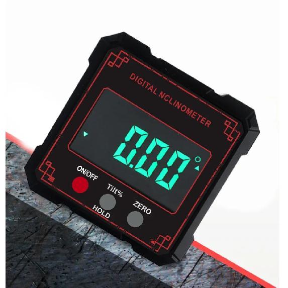 New Civilian Grade Digital Tilt Angle Box 4*90° LCD Display High Precision Tilt Sensor Magnetic digital angle meter Type B