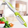Rust-resistant Vegetable Peeler Ceramic Ergonomic Curved Handle Sharp Blade Food Grade Multi-functional Manual Fruit Peeling Tool Kitchen Gadgets