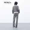 MO&Co. Velour-Feel High-Waist Straight Leg Sweatpants
