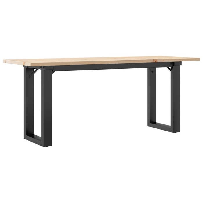 VidaXL Table Basse Cadre en O, Table d'Appoint, Bout de Canapé, Meuble de Salon Salle de Séjour, 110x40x45 cm Bois de Pin 3282667