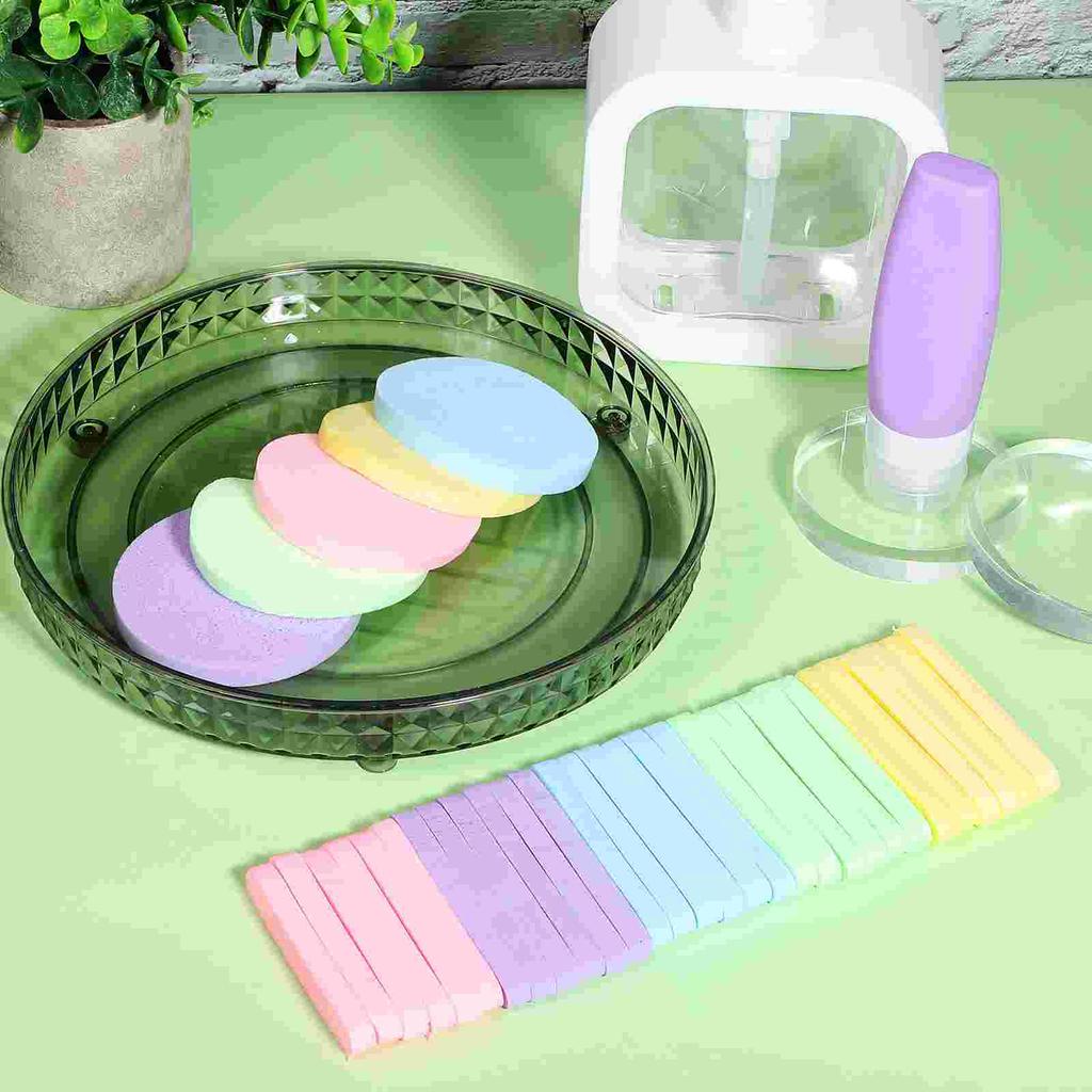 120 Pcs Facial Sponge Cleaning Supplies Makeup Sponges for Cleansing Disposable Washing Face Compressed Estheticians