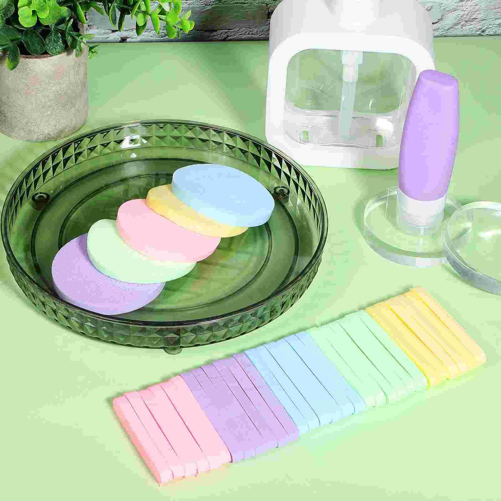 120 Pcs Facial Sponge Cleaning Supplies Makeup Sponges for Cleansing Disposable Washing Face Compressed Estheticians
