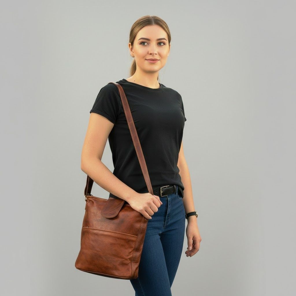 Women's Leather Handbags Tote Bag Satchel Purse Crossbody Messenger Sling Bags