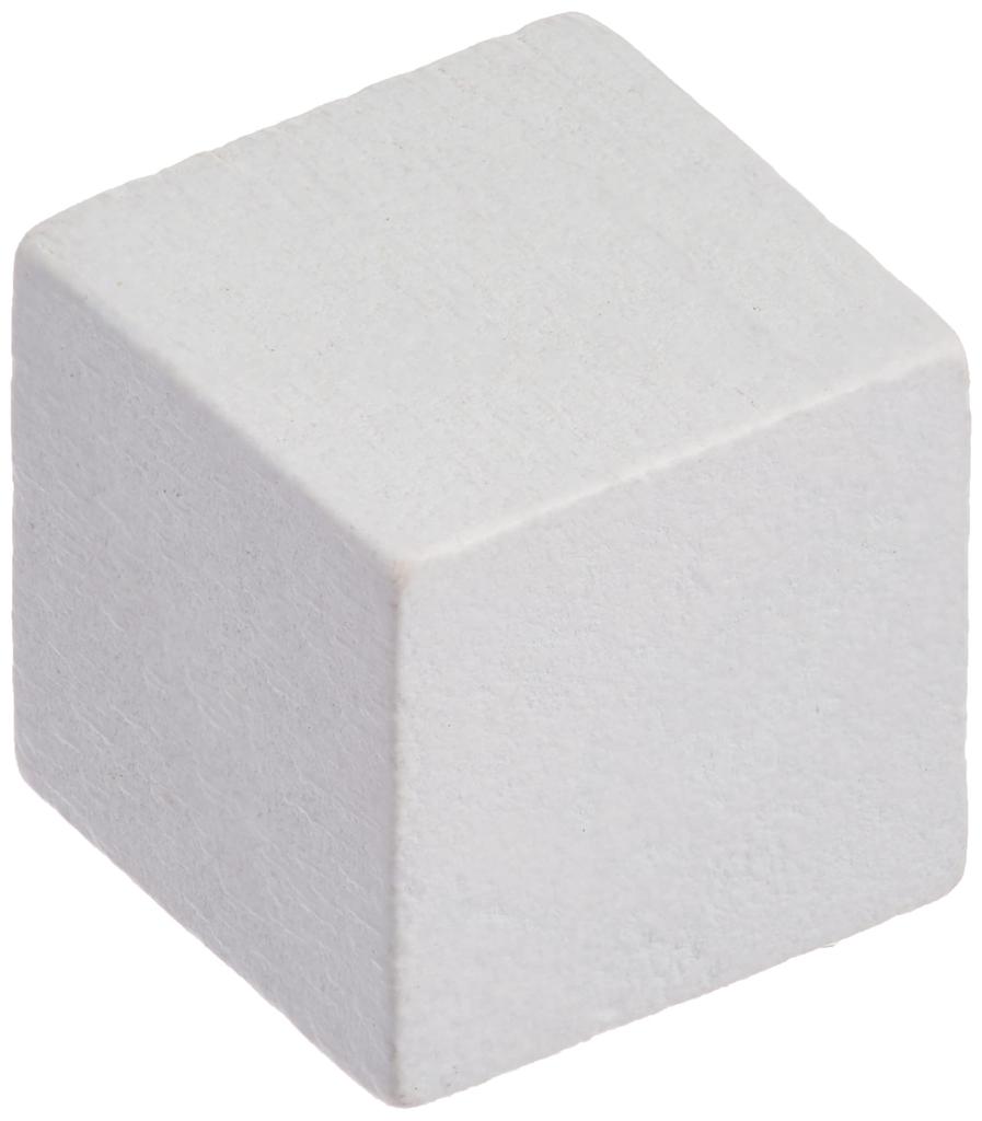 White 10mm wooden cubes 150 (approx. pieces)