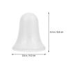 White Foam Bells for Christmas Tree Decoration 6Pcs Ornaments