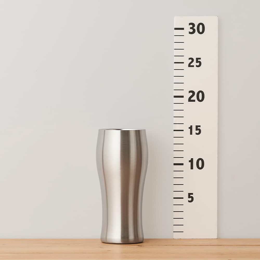 Doshisha Beer Tumbler, 420ml, Dishwasher Safe, Keeps Hot or Cold, Vacuum Insulated, Gold