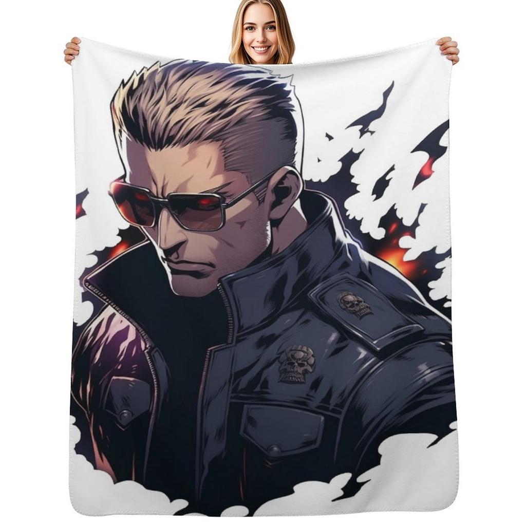 Albert Wesker Throw Blanket Elegant Warm Throw Blanket for Hotel Home