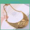 Fashionable Alloy Collar Necklace With Geometric Shape For Casual Wear And Gift