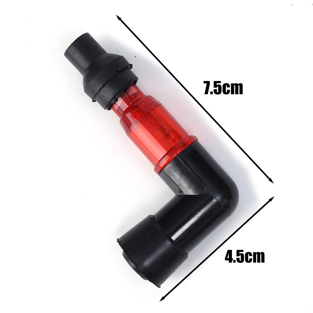 Motorcycle Flash Spark Plug Cap  Flash Spark Plug High-Voltage Cap for Motorcycle Tricycle Multi Colour Modified Accessories