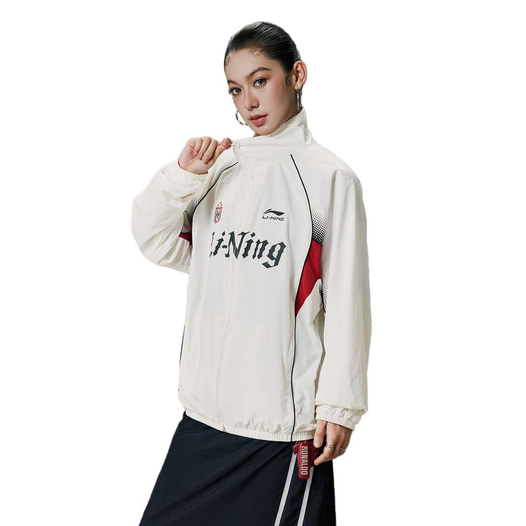 Li Ning Sports Life Collection Trench Coat Unisex Ivory AFDVE97-2