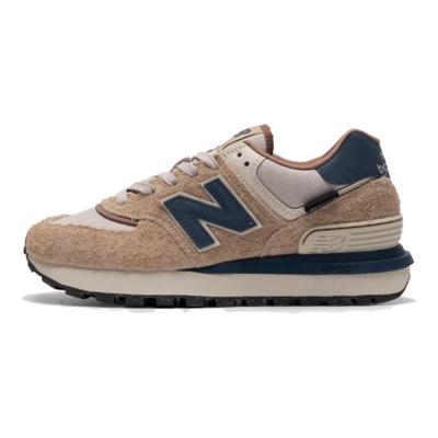 Nb 574 Modne Sportowe Niskie Casualowe Buty Miejskie do Dojazdów do Pracy Buty do Biegania Unisex sneaker Beżowy Niebieski U574LGMO-D