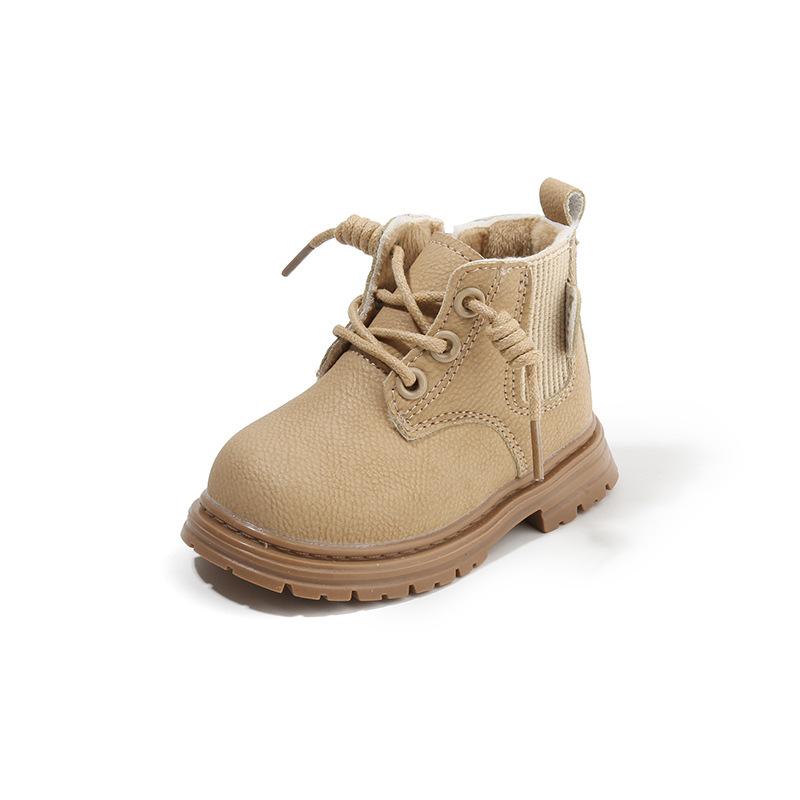 Children's British Martin boots baby toddler shoes autumn girls leather shoes trendy shoes boys short boots baby children's shoes