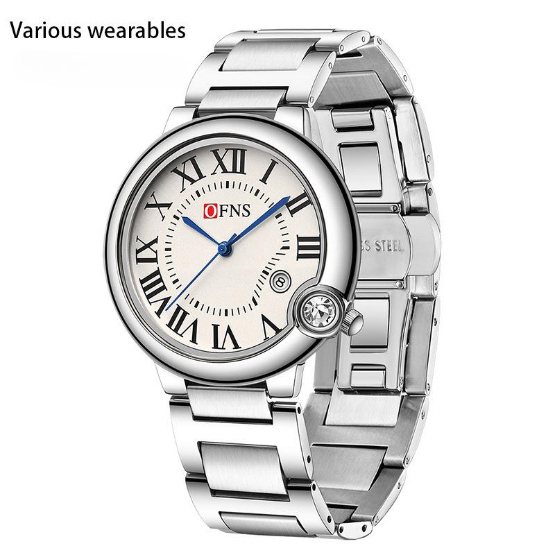 

Кварцевые часы Roman Scale Пара Модные Универсальные Водонепроницаемые Простые Календарь Кварцевые часы