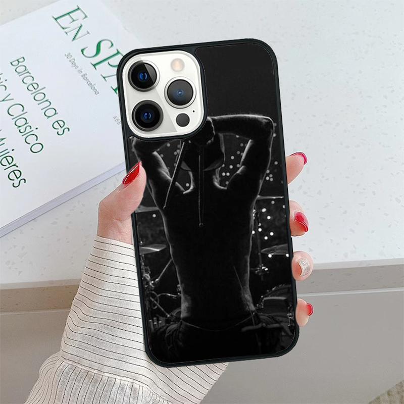Drum Rock Drummer Musician Drumsticks Phone Case Cover For iPhone 17 Air 15 16 16e 14 13 12 11 Pro Max Coque For Apple PLUS