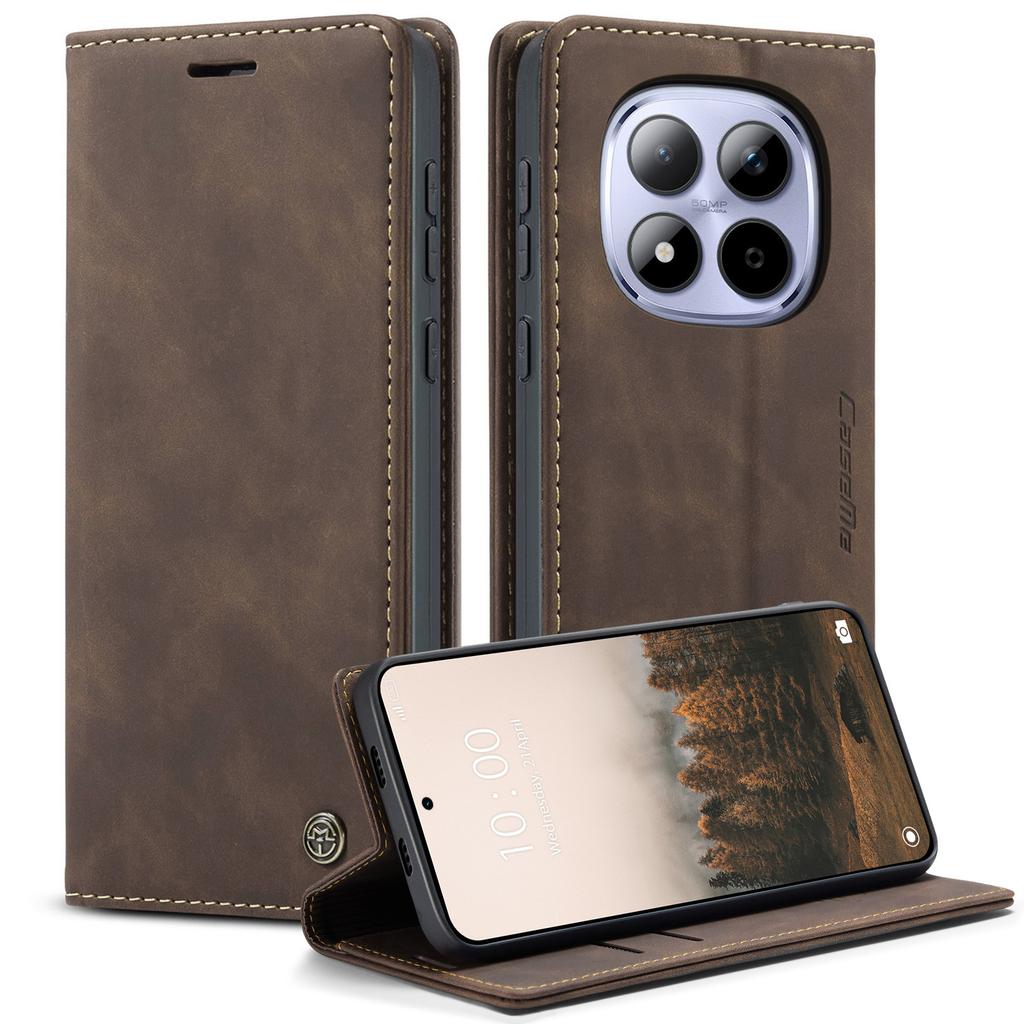 Pro Xiaomi Redmi Note 15 Pro 5G (Globální) Peněženkové pouzdro CASEME řady 013 PU kůže kryt na telefon stojánek