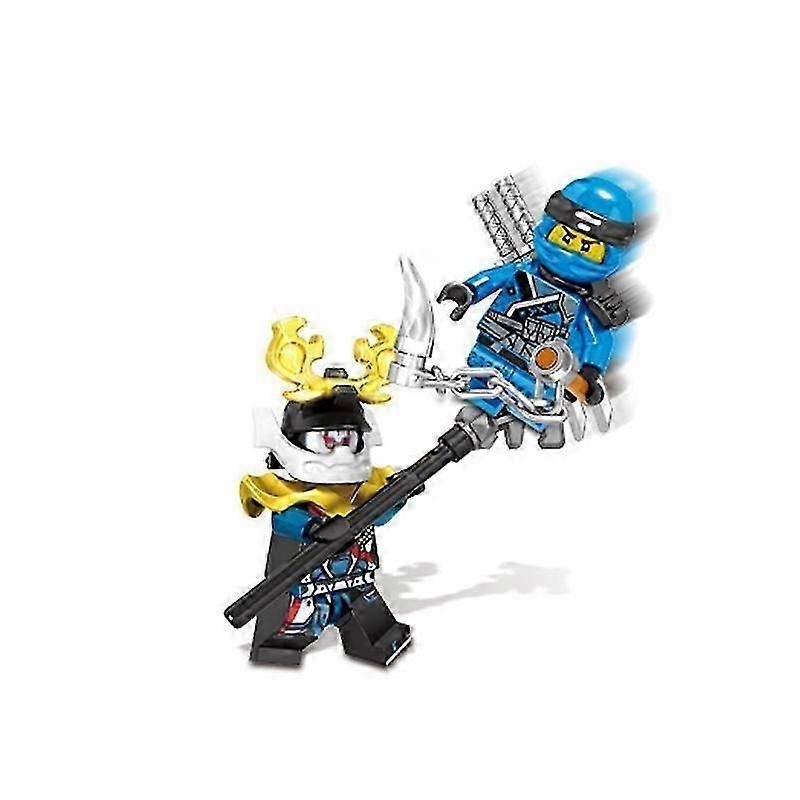Set di 24 Pezzi Mini Figure Ninjago Kai Jay Sensei Wu Giocattoli con Mattoncini da Costruzione WSLIHV