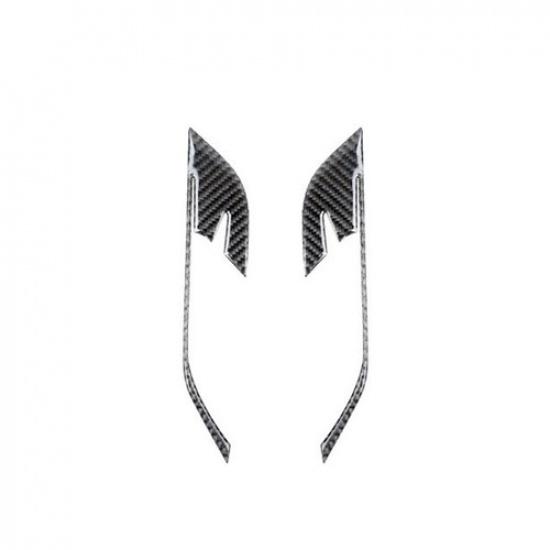 2Pcs Carbon Fiber Interior Rear Door Handle Cover Trim For BMW X1 F48 2016-18