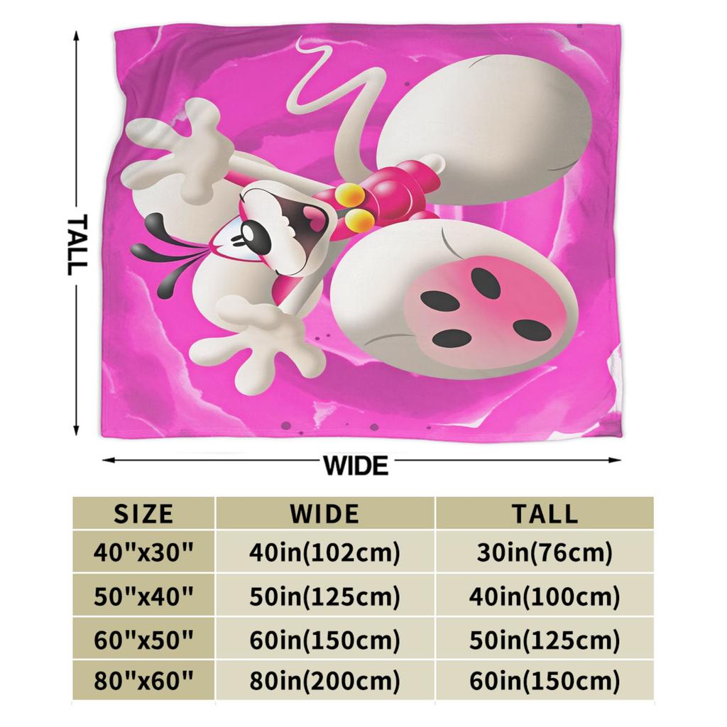 Kawaii Diddl Warm Soft Blanket Airplane Travel Plush Bedding Throws Fashion Living Room Flannel Bedspread Sofa Bed Cover
