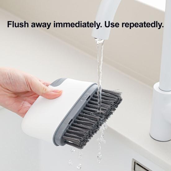 2-in-1 Window Slot Cleaning Brush Portable Door Groove Hair Grip Brushes Tight Gap Cleaner Brush for Household Deep Cleaning