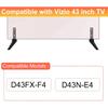 Yaotieci Replacement Legs for Vizio TV Stand Legs, Only for Vizio 43inch D43FX-F4 D43N-E4 TV Base Stand, TV Stand for Vizio Replacement Legs with