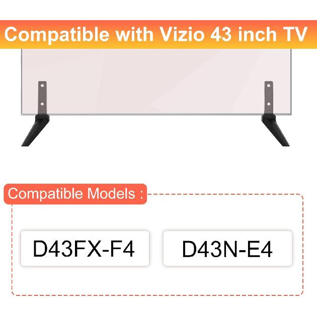 Yaotieci Replacement Legs for Vizio TV Stand Legs, Only for Vizio 43inch D43FX-F4 D43N-E4 TV Base Stand, TV Stand for Vizio Replacement Legs with