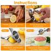 1pc Stainless Steel Lemon Squeezer Handheld Lemon Lime Orange Squeezer Citrus Juicer Lemon Fruit Pressing  Lemon Juice Squeezer