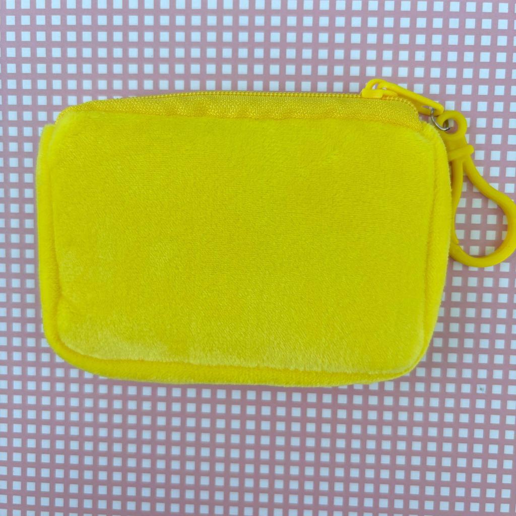 Solid Color Plush Coin Purse & Earphone Case - Cute, Simple Storage Pouch