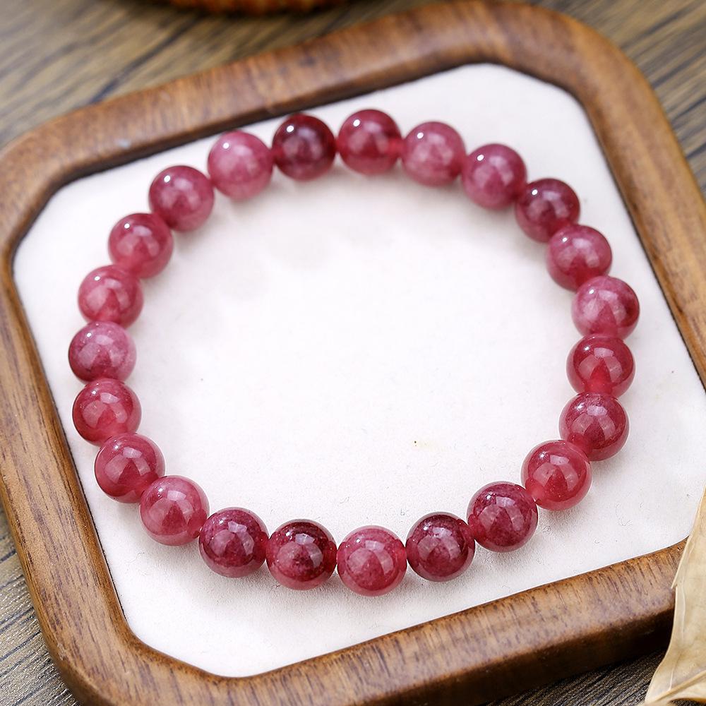 Bracelet Élastique Tigre Oeil en Cristal Européen, Bijoux en Perles de Pierre Naturelle