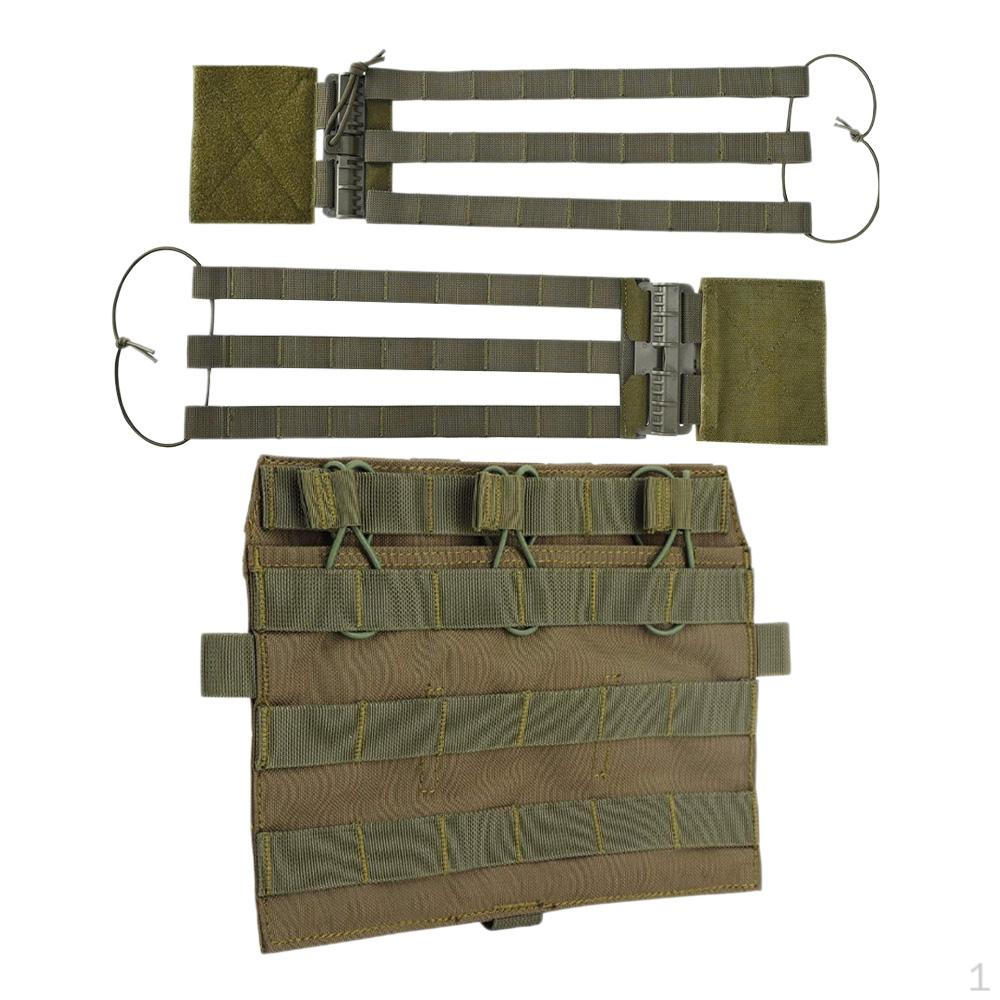 

Hunting Vest Front Pane Adults Portable Men Skeletal Mesh Cummerbund Strap green