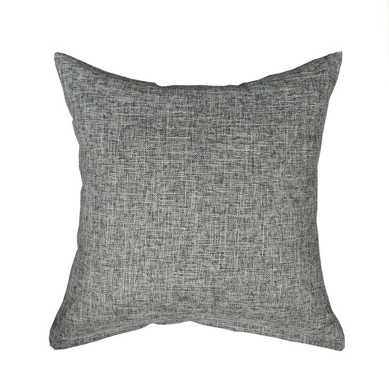 Custom Logo Linen-Style Throw Pillow Cover - Cotton Cushion Sofa Backrest, Personalized from Picture