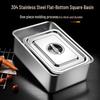 Lijia Stainless Steel Deep Square Food Pan & Lid