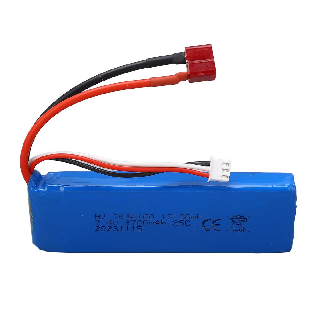 7.4V 2700mAh Battery Li Po Overcharge Short Circuit Protection Light Weight RC Battery For RadioMaster TX16S TX18S