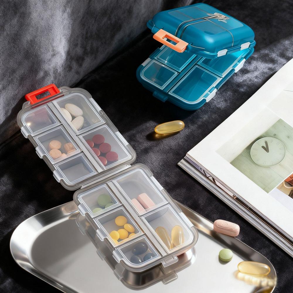 New Hot Mini Portable Travel 10 Grids Travel Pill Container Cases Box Organizer Storage for Tablets Vitamin Medicine Fish Oils