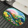 Ins Wind 3D Rainbow Diatom Mud Floor Mat Shower Room Water-Absorbing Quick-Drying Floor Mat Household Non-Slip And Dirt-Resistant Bathroom Floor Mat