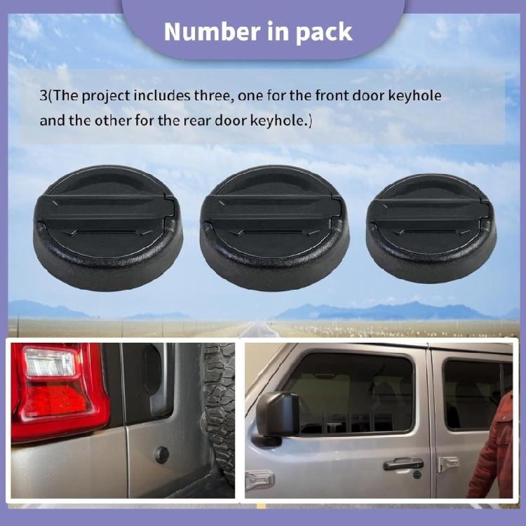 3 Stück Magnetische Schlüssellochabdeckungen Ersatz Türschlossabdeckung Außenzubehör für 2018-2024 Schlüssellochschutz