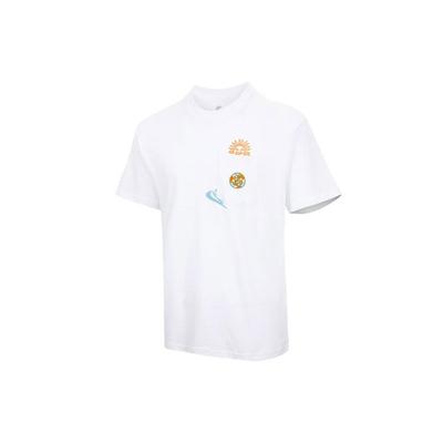 Cartoon Print Crew Neck Short Sleeve T-Shirt Men Tops White DR7967-100