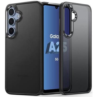 Hülle - BOOLING - für Samsung Galaxy A25 5G - Stoßschutz - Slim - Durchscheinend Schwarz