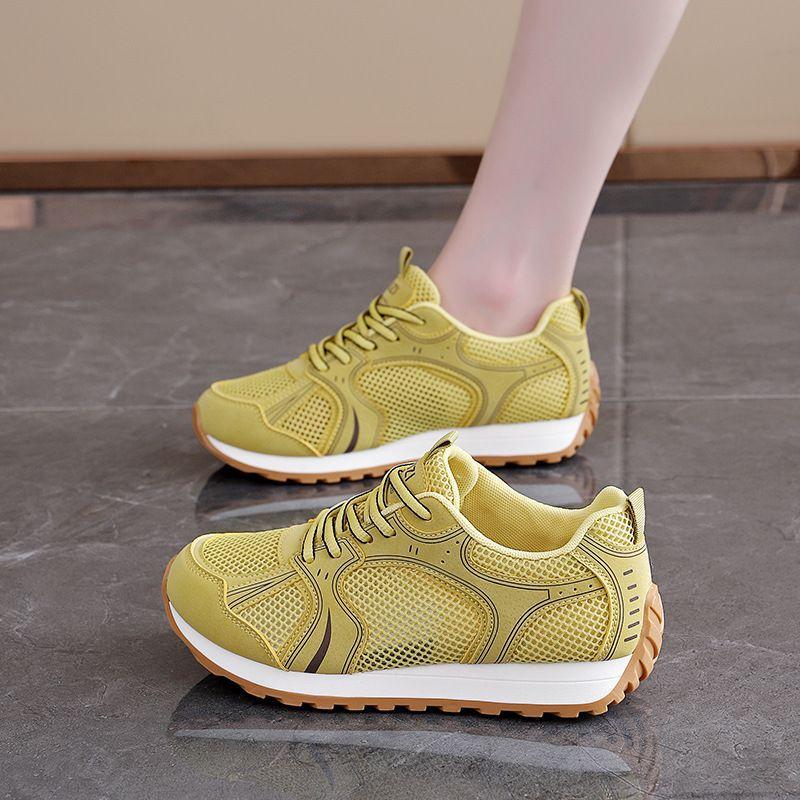 Fashion New Breathable Women Mesh Sneakers Lace Up Fashion Flat Shoes Tenis De Mujer Women's Casual Shoes Tenis Feminino Schuhen Damen