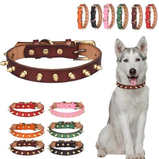 Buy Nicelooking Solid Color Dressup Adjustable Faux Leather Pet Dog
