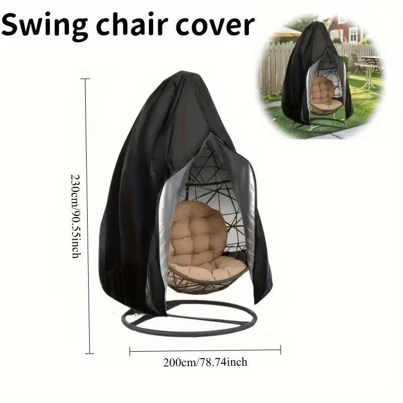 Waterproof Heavy Duty Patio Hanging Egg Chair Cover Single/Double Seat Cocoon Swing Chair Protector Garden Dust Cover