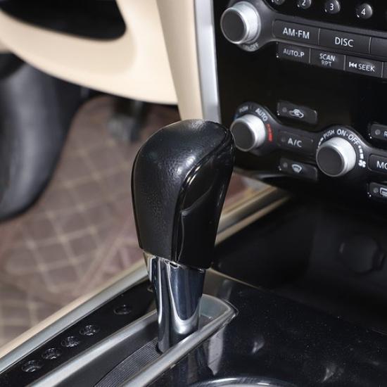 Glossy Black Center Gear Shift Knob Trim Cover For Nissan Pathfinder 2013-18