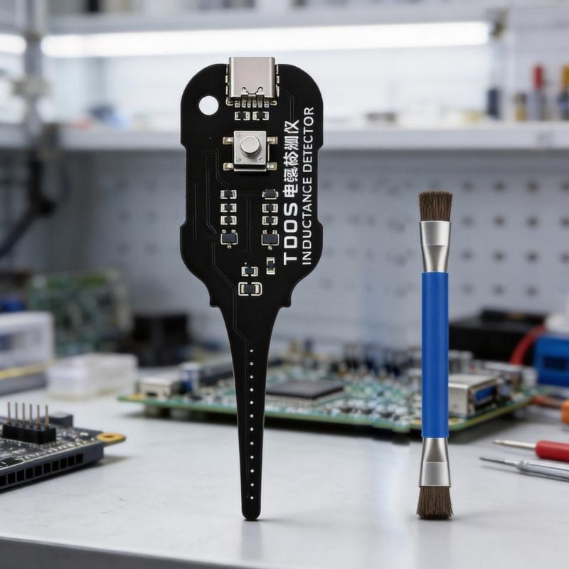 High Accuracy Handheld Motherboard Inductance Tester For Computer PC And Phone Repair With Mini Cleaning Tool Brush