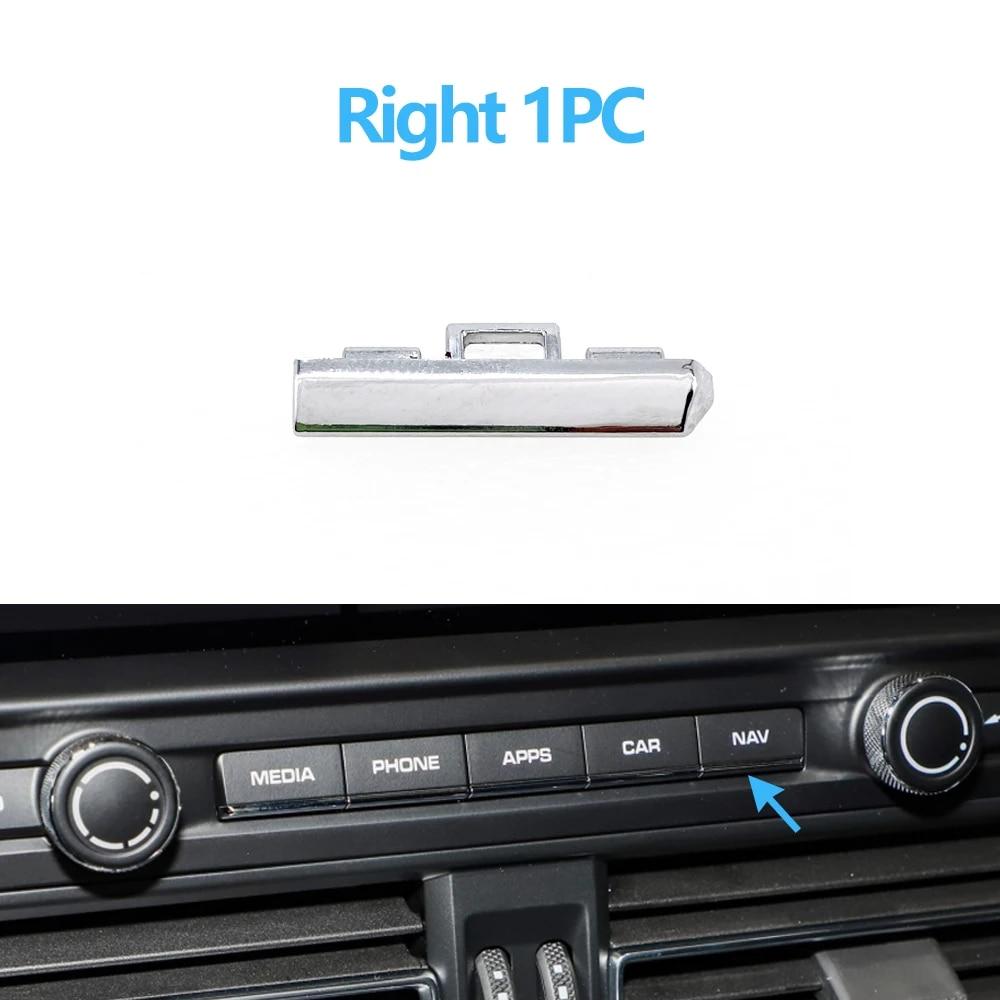 

Передний экран автомобиля, хромированная кнопка, накладка переключателя, сменная полоса покрытия для Porsche Macan 95B 2018-95B919597 Right 1PC