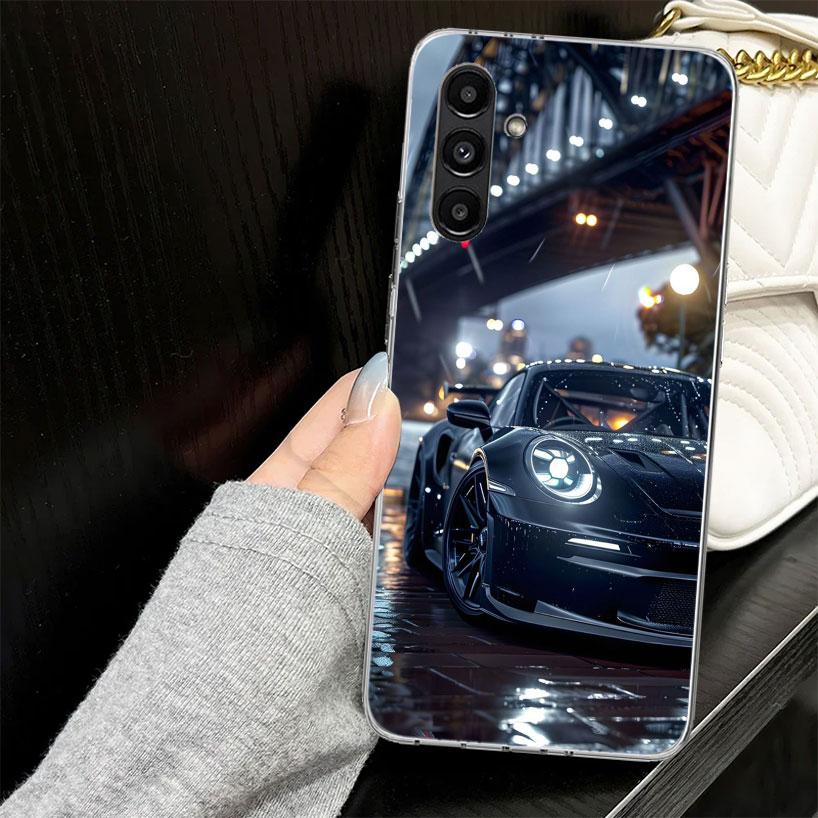 Sports GT3-RS Car-911 Case for Samsung A17 A16 A56 A36 A26 A15 A55 A35 A25 A14 A54 A34 A24 Phone Cover A13 A53 A33 A23 A05S A04S